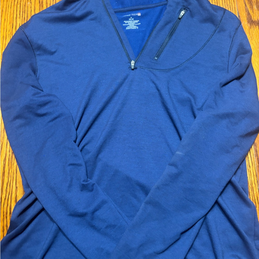 Swiss Tech Navy Quarter-Zip Pullover